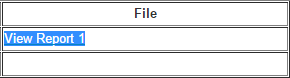 Table cell with the text View Report 1 selected.