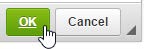 OK and Cancel buttons, with the pointer on OK.