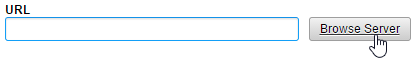 URL field with the Browse Server button.